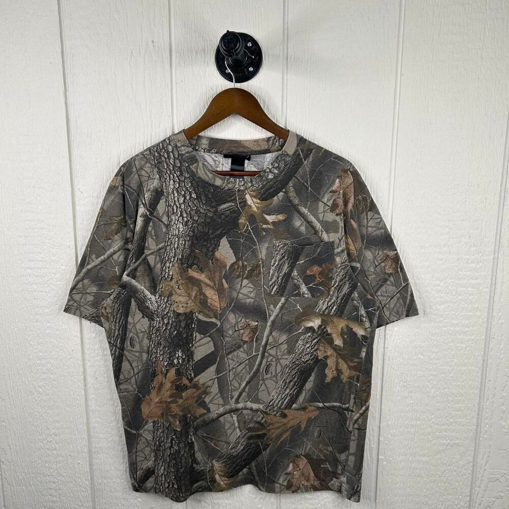 Y2K Winchester Realtree Forest Camo Tee Size X-Large